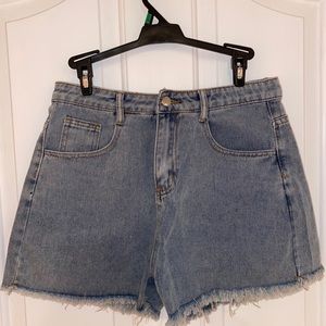 Denim shorts
